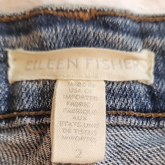 Eileen Fisher Blue Skinny Jeans with Timeless Appeal - Picture 2 of 6
